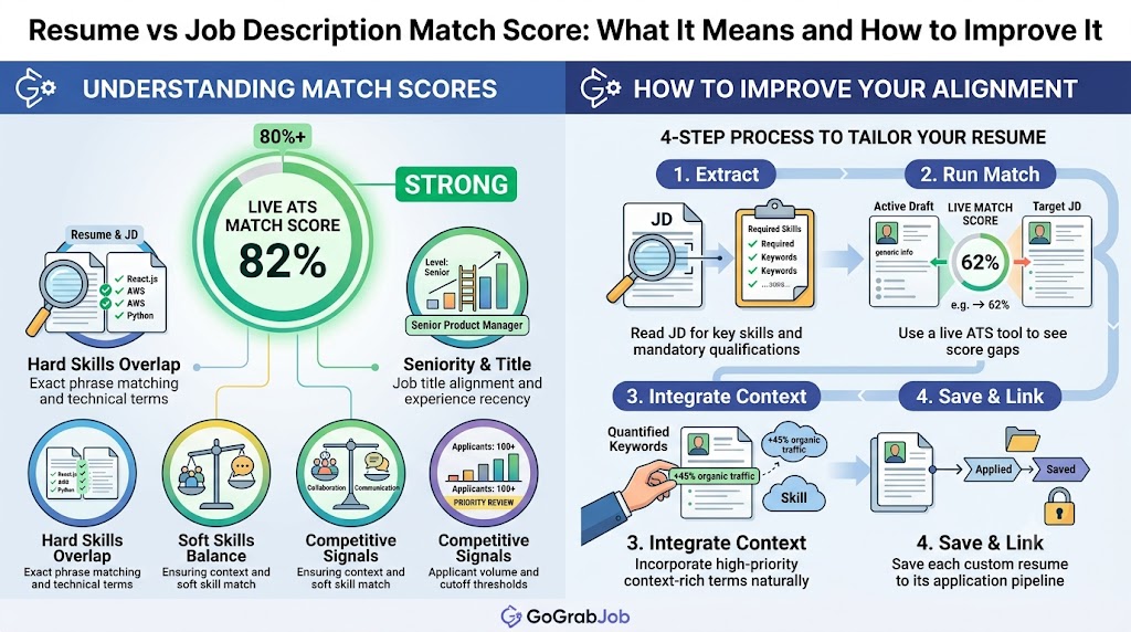 Resume vs Job Description Match Score: What It Means and How to Improve It