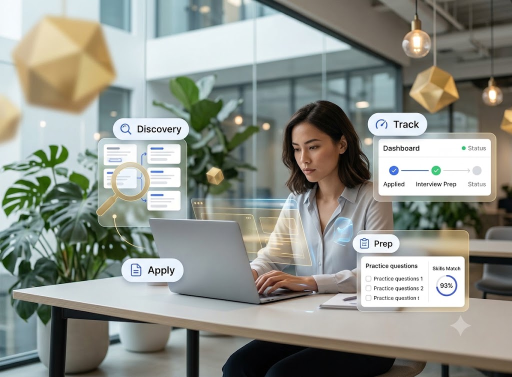 What Is an AI Job Search Workspace? Discover, Apply, Track, Prep